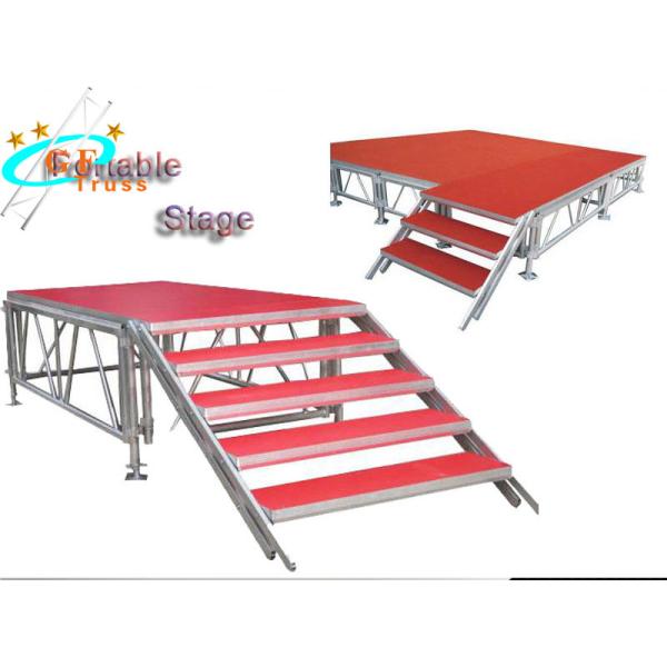 Durable adjustable legs aluminum stage platform for event rental