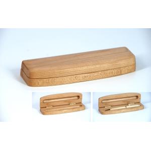 B0801M Maple Half round wood pen box