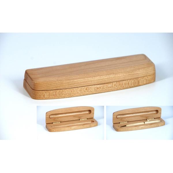 Buy B0801M Maple Half round wood pen box at wholesale prices