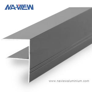 Quality China Supplier Aluminium F Section Channel Extrusion Profile Glazing Bars for sale