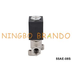 2 Way Stainless Steel Coffee Machine Solenoid Valve 1/8'' 24VDC 110VAC 220VAC