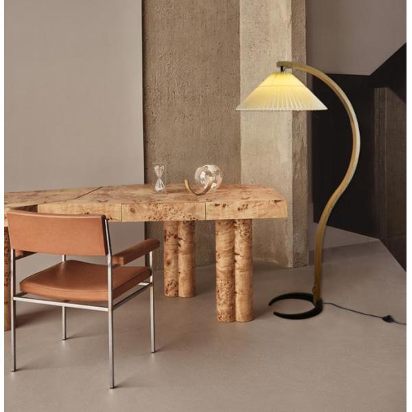 Creative Pleated Rattan Standing Lamp for bedroom living room