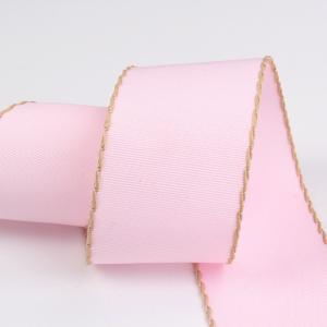 10mm-38mm Stitched Polyester Grosgrain Ribbon ISO9001 Solid Pattern