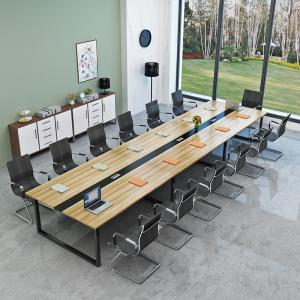 End Boardroom Meeting Room Conference Table with Matching Chairs Set Customer