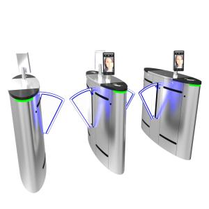 Infrared Sensor Automatic Flap Barrier RS485 Double Machine Core Entrance