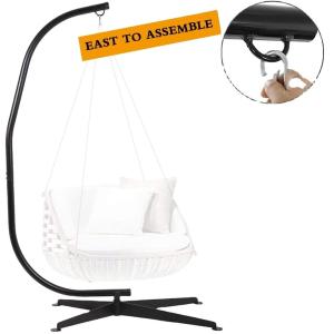 Easy Collapsible Heavy Duty C Frame Hammock Stand for Outdoor Relaxation