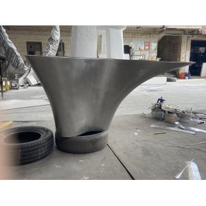 China Stainless Steel Metal Bar Furniture Sculptures Hotel Front Drinking Table on sale