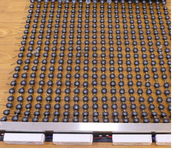 Buy See Through Programmable Led Mesh Screen Video Wall P50 P80 at wholesale prices