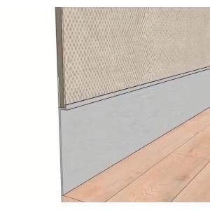 Wall Protector Polished Aluminum Skirting Board Stairs Edge Trim