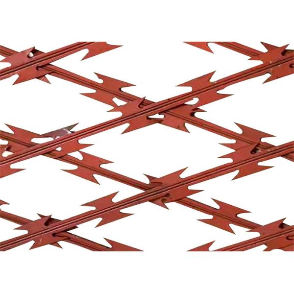 Buy 75*150mm Hole Welded Razor Barbed Wire Fence Panel Bto-22 at wholesale prices