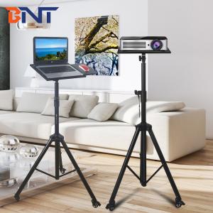 Cold Rolled Steel 110-190cm Braked Wheels Floor Projector Tripod Stand For
