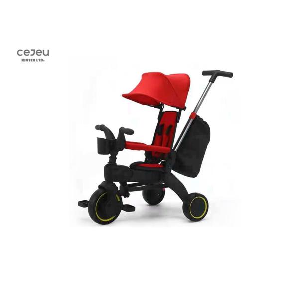 Buy Plastic Foldable Tricycle Stroller With Mom Bag 91*50*54CM at wholesale prices