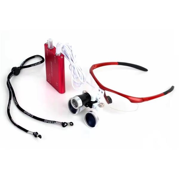 Buy 2.5X/3.5X Dental Magnifier With LED Head Light Useful Surgical Tool Dental Loupes at wholesale prices