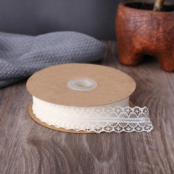 2.5cm Elastic Band Lace Trim Hollow Flower Ribbon for Sewing Clothing Garment Decorative Lace