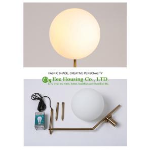 North America LED Modern Table Desk Lamp White Lampshade Gold Light Base