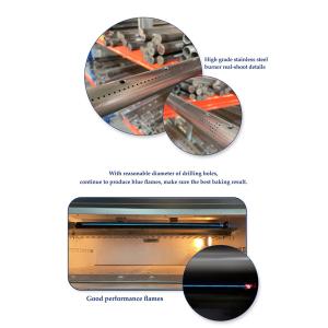 High Productivity Industrial Freestanding Gas Oven 450*66*168cm