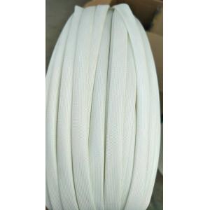 White Silicone Coated Fiberglass Sleeving Acid Resistance Not Sticky