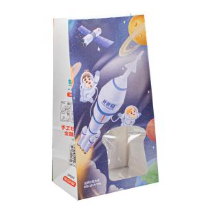 China FSC Kraft Paper Shopping Bags Oil Resistance Inside Finishing For Takeaway on sale