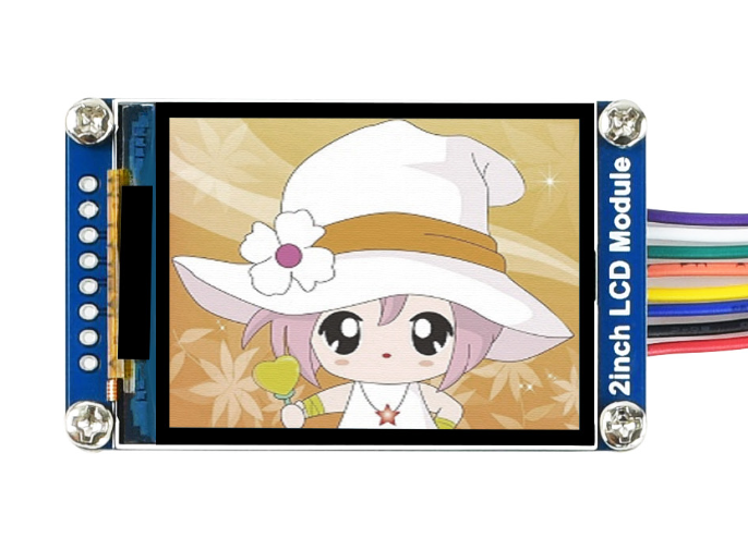 2-Inch 240x320 Resolution High Brightness IPS TFT-LCD Display Module with SPI Interface