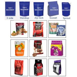Grain Pouch Premade Bag Packing Machine With Reclosable Zipper