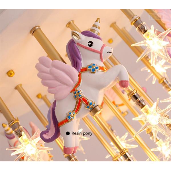 Nnicorn Shape Led Cute Bedroom Lights For Girls Baby Room Light For Kids Room Chandelier(WH-MA-137)