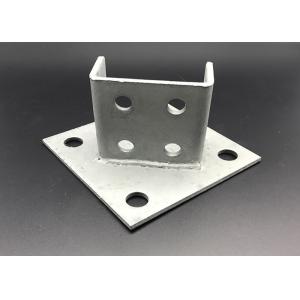 Galvanized Steel Fitting Brackets Custom Strut Channel Post Base