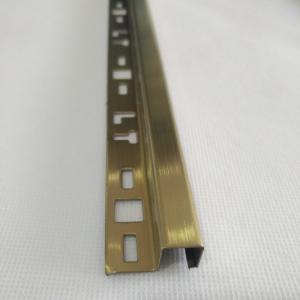 China Rose Gold Black Silver  Decor Stainless Steel Tile Trim For Bathroom Wall Decoration Trim Strips 304 on sale