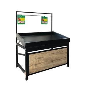 3 layers single side supermarket equipment vegetable racks