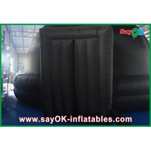 Black Inflatable Planetarium , Durable Inflatable Projection Tent Mobile Cinema