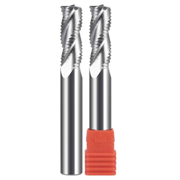 Buy 4 flutes Tungsten carbide roughing end mills metal cutting tools at wholesale prices