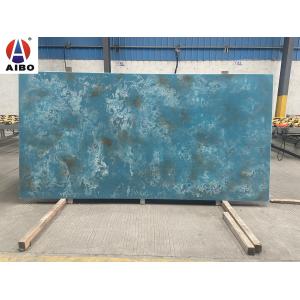 6.5 Mohz Hardness Ocean Land Artificial Stone Slabs Decorative Wall Panels