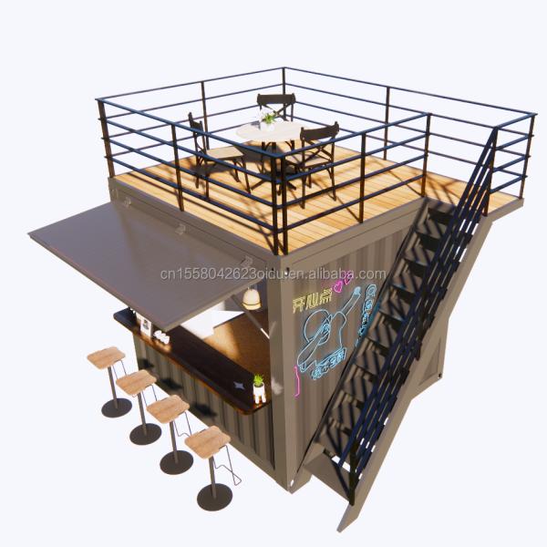 Modern Design Supermarket Mobile Container Coffee Bar Houses 10ft Mini Popup Shop