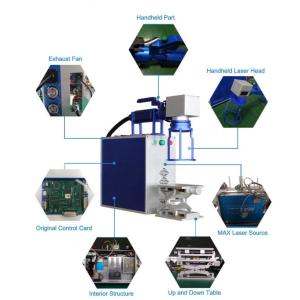 0.01mm 1060nm Laser Marking Machine For Metal , 50w Fiber Laser Marking Machine