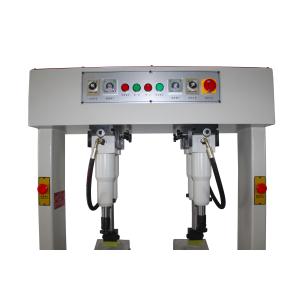 Double Headed Pneumatic Sole Press Machine Safe And Efficient Power Saving