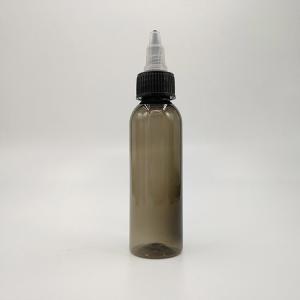 Customized Label Panel Clear Plastic Screw Top Bottles for Liquid Packaging