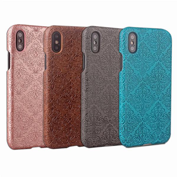 Buy Flower Embossing pattern PU Leather Card Slots Phone Skin Hard Back Cover case For Iphone x s 7 7 plus 6 6 plus at wholesale prices