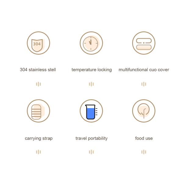 Insulation Large Container Water Pot Flask Thermos Wide Mouth Stainless Steel Vacuum Flask