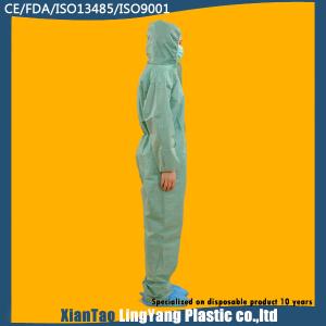 Sms Disposable Hooded Coveralls , Disposable Chemical Spray Suits OEM Service