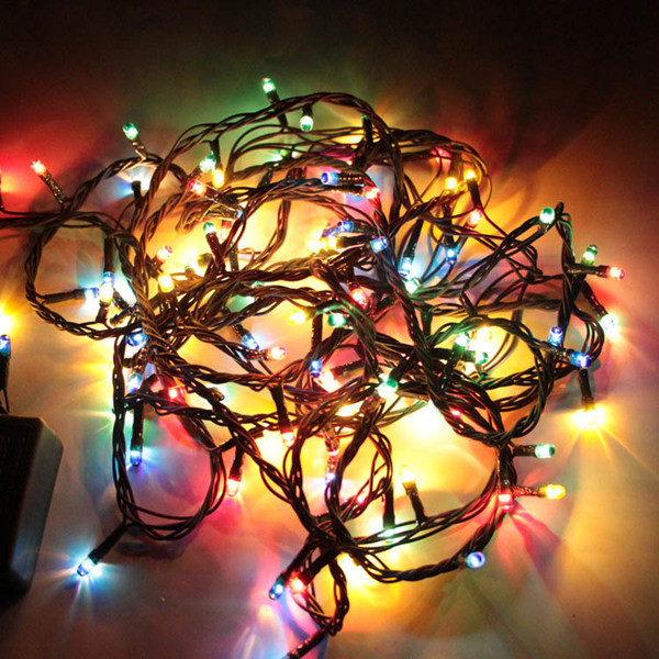 Red Solar Christmas String Lights 100pcs 8 Modes Fairy Lights For Valentine'S Day