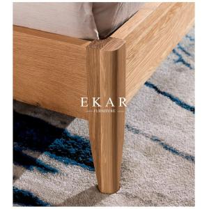 Modern Simple Solid Oak Wood Bed Designer Furniture