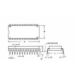Quality Integrated Circuit Chip 8-BitASYNCHRONOUS COMMUNICATIONS INTERFACE ADAPTER MC68B50FN MOTOROLA PLCC28 for sale