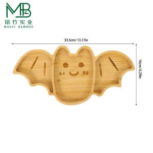 Halloween Bamboo Bat Shape Dinner Plate