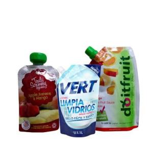 Stand Up 500Ml 1.1L Juice Drink Packing Reusable Plastic Food Pouch with Spout