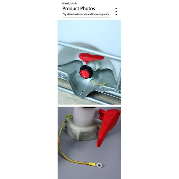 Structure Butterfly Valve Media Water DN50 75MM Plastic HDPE Valve for IBC Water Tank