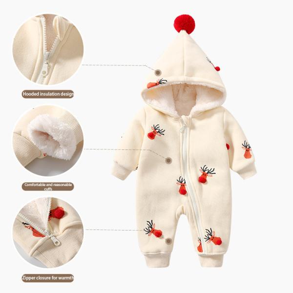 Kids clothing winter children clothes Christmas elk Christmas pajamas Jumpsuit Baby rompers toddler clothing