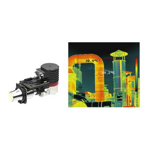 ISO9001 Cooled Optical Gas Imaging MWIR Thermal Module 320x256