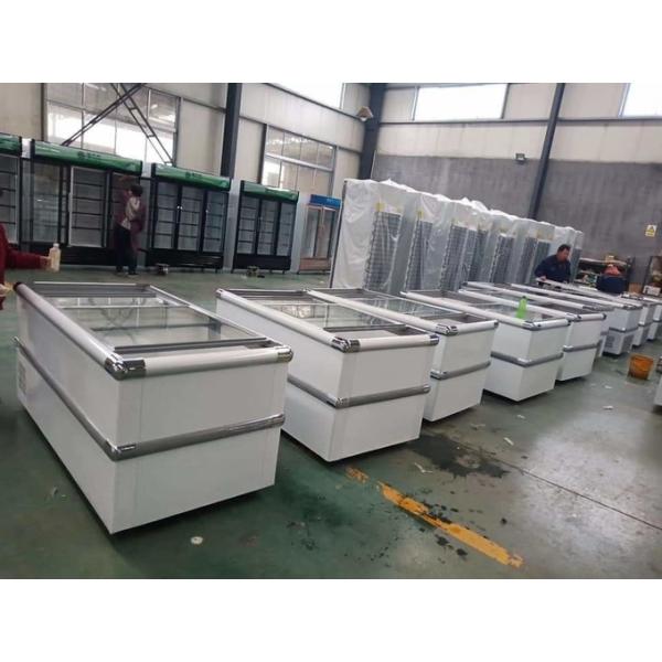 Freezer display cabinet commercial large capacity horizontal freezer fresh-keeping and freezing 0