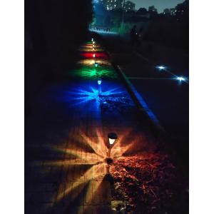 7-Color Solar Garden Pathway Lights IP65 Waterproof Stainless Steel