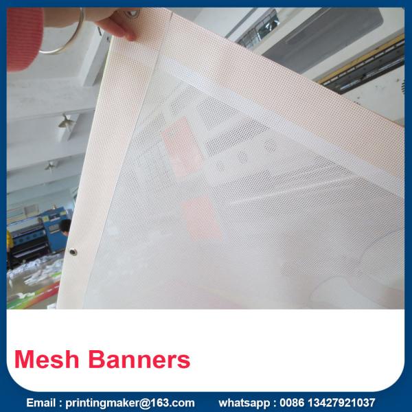 Buy Mesh Printed PVC Banners With Metal Eyelets at wholesale prices