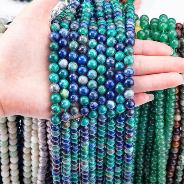 8mm Colourful Lapis Lazuli Gemstone Beads Healing Crystal Stone Beads For Jewelry Making